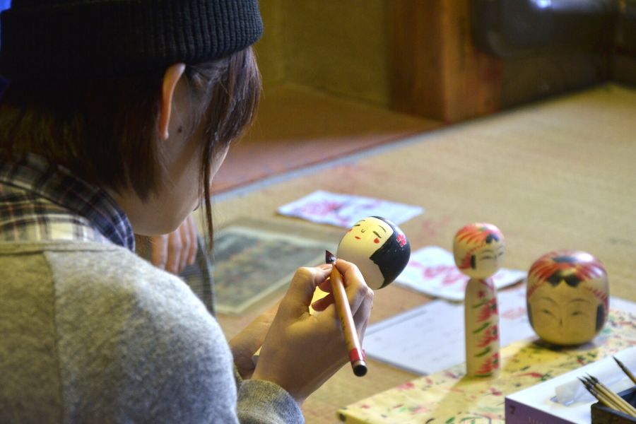 木芥子彩繪(藏王町觀光物產協會)-D4：木芥子娃娃DIY彩繪體驗