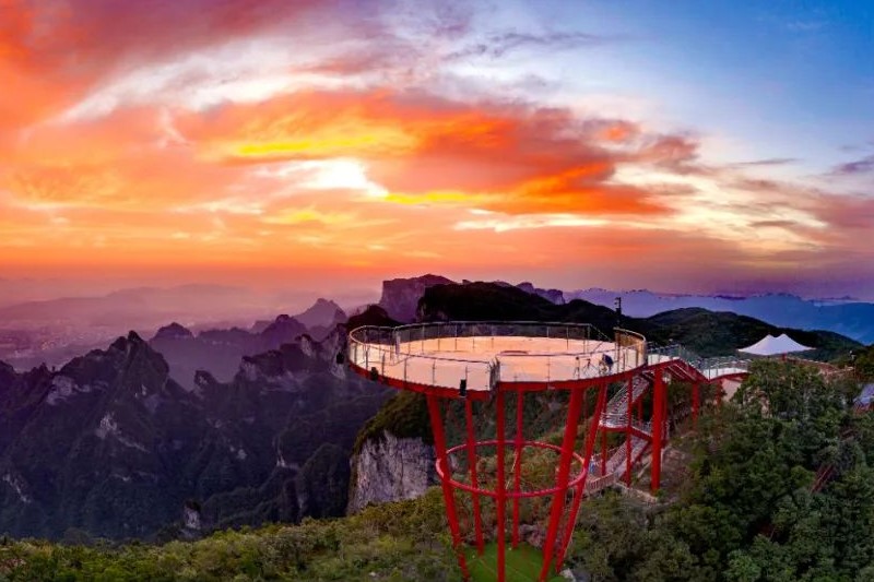 玻璃橋+玻璃觀景台
