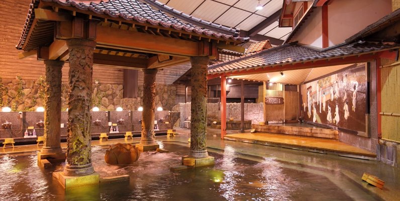 百選溫泉：指宿溫泉白水館(乙晚；一泊二食)