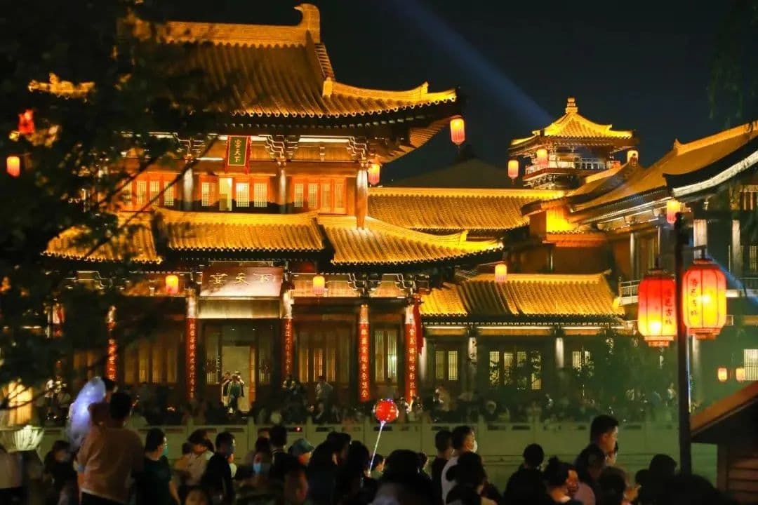 夜遊洛邑古城
