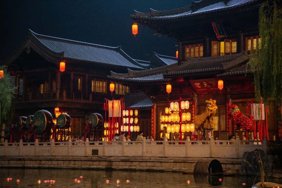 夜遊洛邑古城
