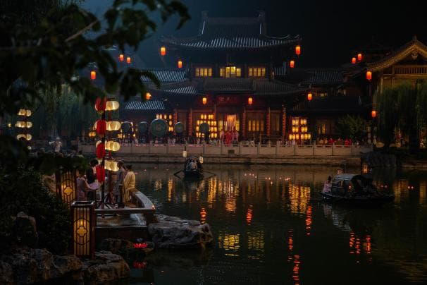 夜遊洛邑古城