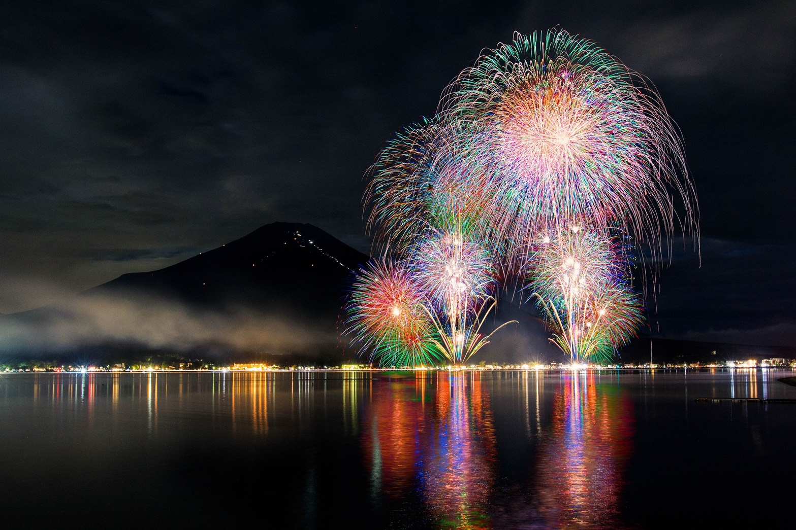 富士山花火大會(山中湖報湖祭)