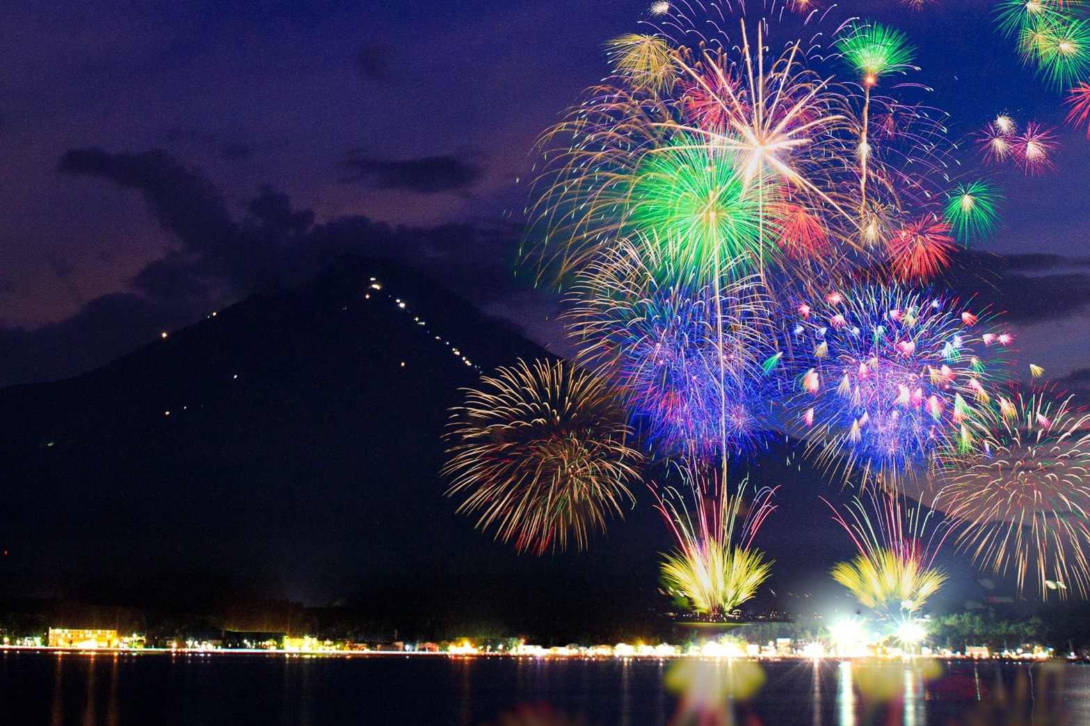 富士山花火大會(山中湖報湖祭)
