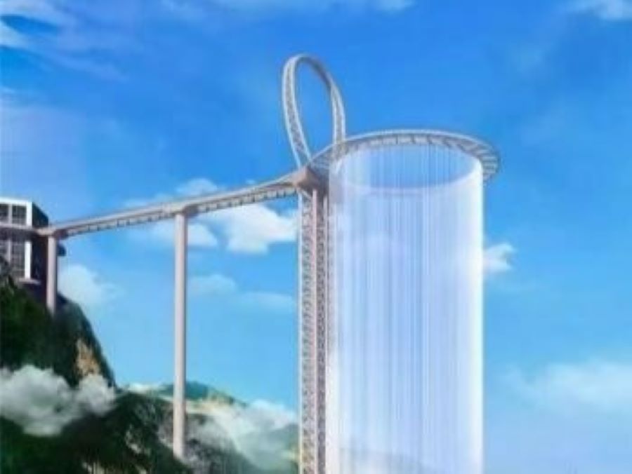 夜遊新地標-黃騰峽玻璃懸廊