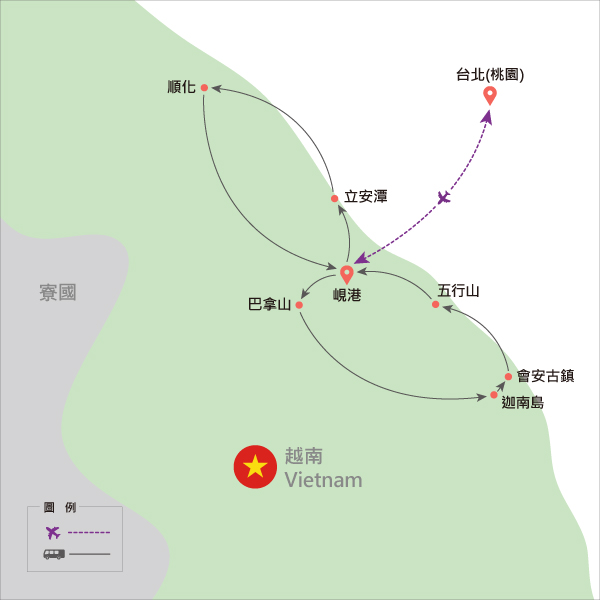 行程路線地圖參考