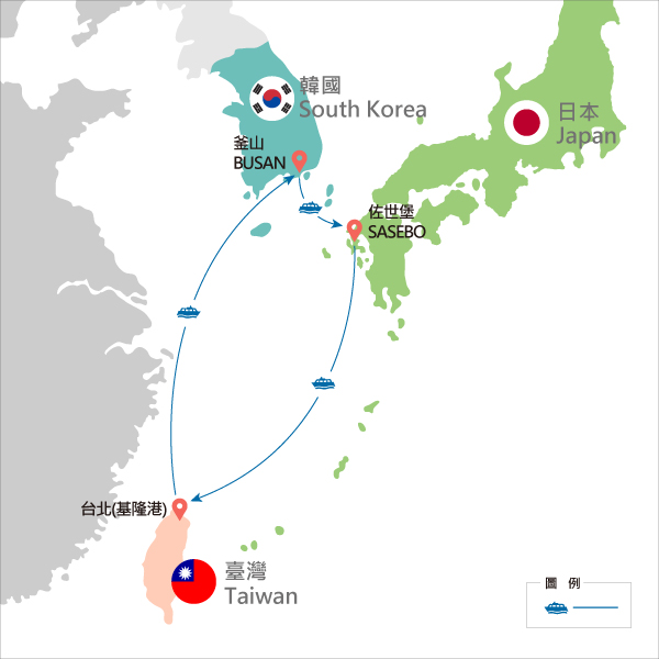 地圖僅提供路線示意參考，並未依照比例繪製，敬請見諒。-
