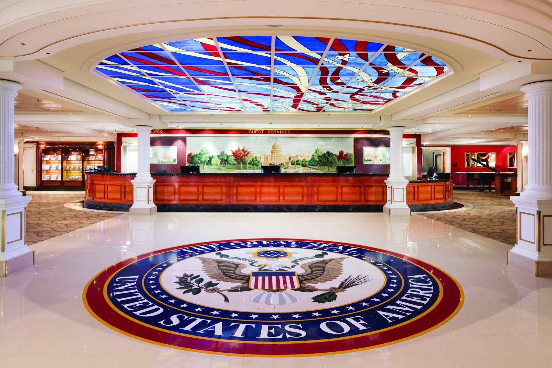 美國之傲-迎賓大廳-挪威郵輪-美國之傲Pride of America